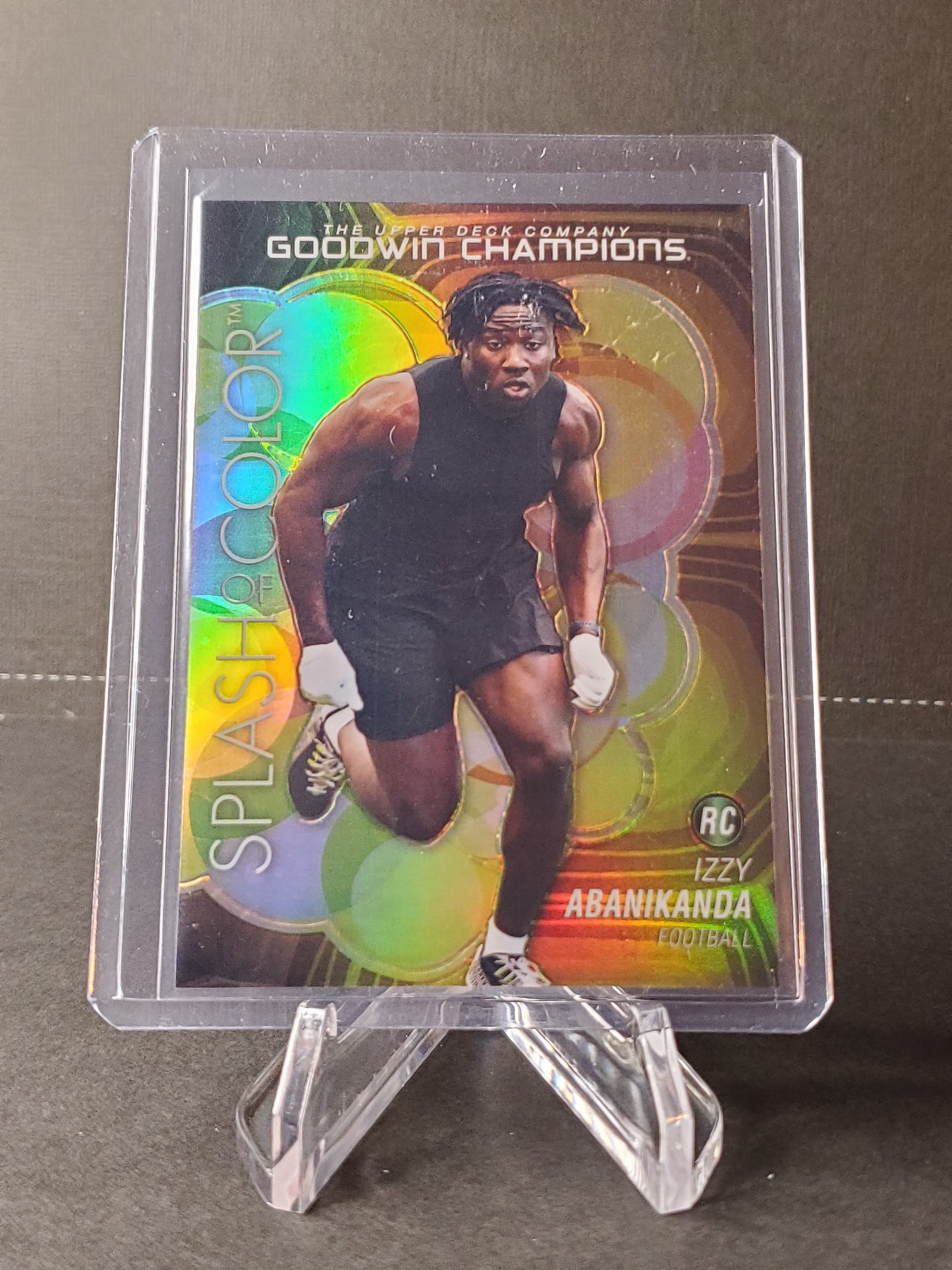 Izzy Abanikanda 2023 UD Goodwin Champions Splash of Color Tortoise Shell /149 #SCP-90