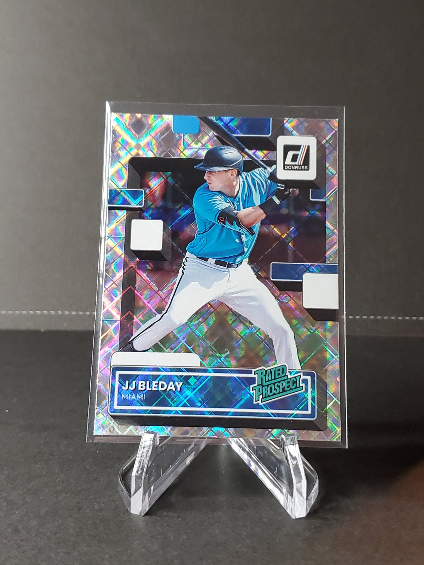 JJ Bleday 2022 Panini Donruss Baseball Rated Rookie Diamond Parallel #RP-8