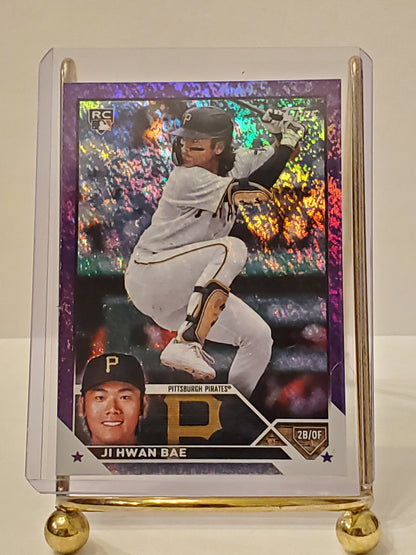 Ji Hwan Bae - 2023 Topps Series 2 Rookie RC Purple Foil #'d /799 Pirates - #491