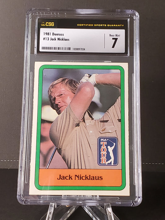 Jack Nicklaus 1981 Donruss ROOKIE Card RC #13