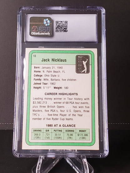 Jack Nicklaus 1981 Donruss ROOKIE Card RC #13