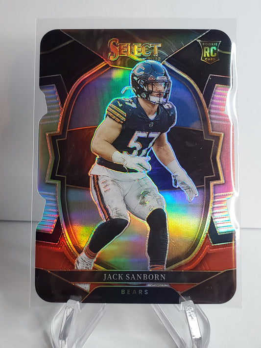 Jack Sanborn 2022 Panini Select RC Die-Cut Concourse Prizm #62