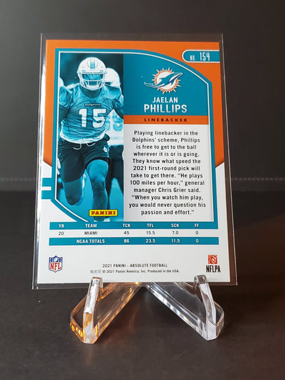 Jaylan Phillips 2021 Panini Absolute RC #154