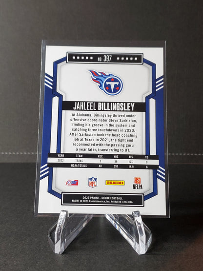 Jahleel Billingsley 2023 Panini Score Football RC #397