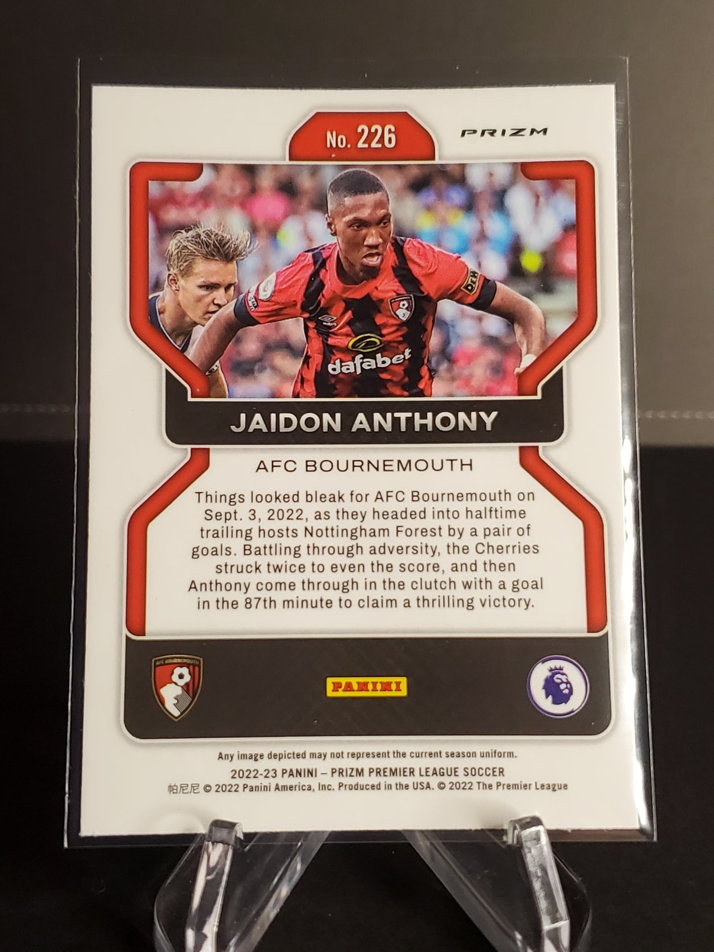 Jaidon Anthony 2022-23 Panini Prizm Premier League Pink Prizm #226