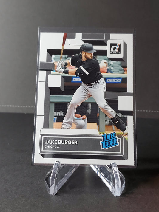 Jake Burger 2022 Panini Donruss Baseball Rated Rookie #37