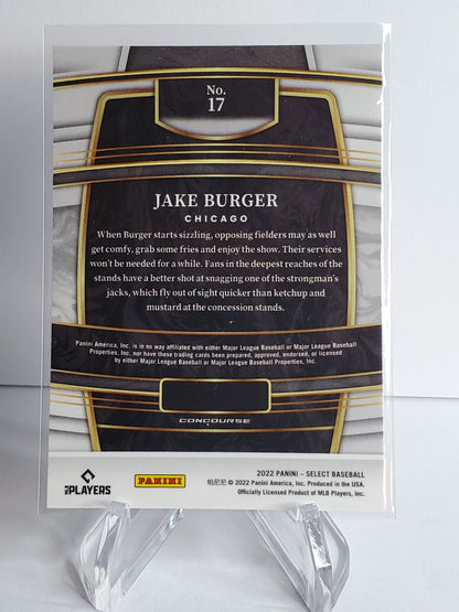 Jake Burger 2022 Panini Select RC #17