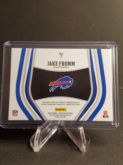 Jake Fromm 2020 Certified New Generation Jersey Patch Red RC #7 : /199