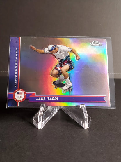 Jake ilardi 2024 Topps Chrome US Olympic and Paraolympic Hopefuls Refractor #124