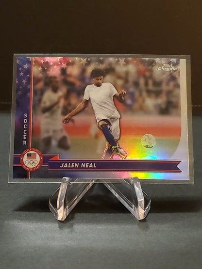 Jalen Neal 2024 Topps Chrome US Olympic and Paraolympic Hopefuls Refractor #128