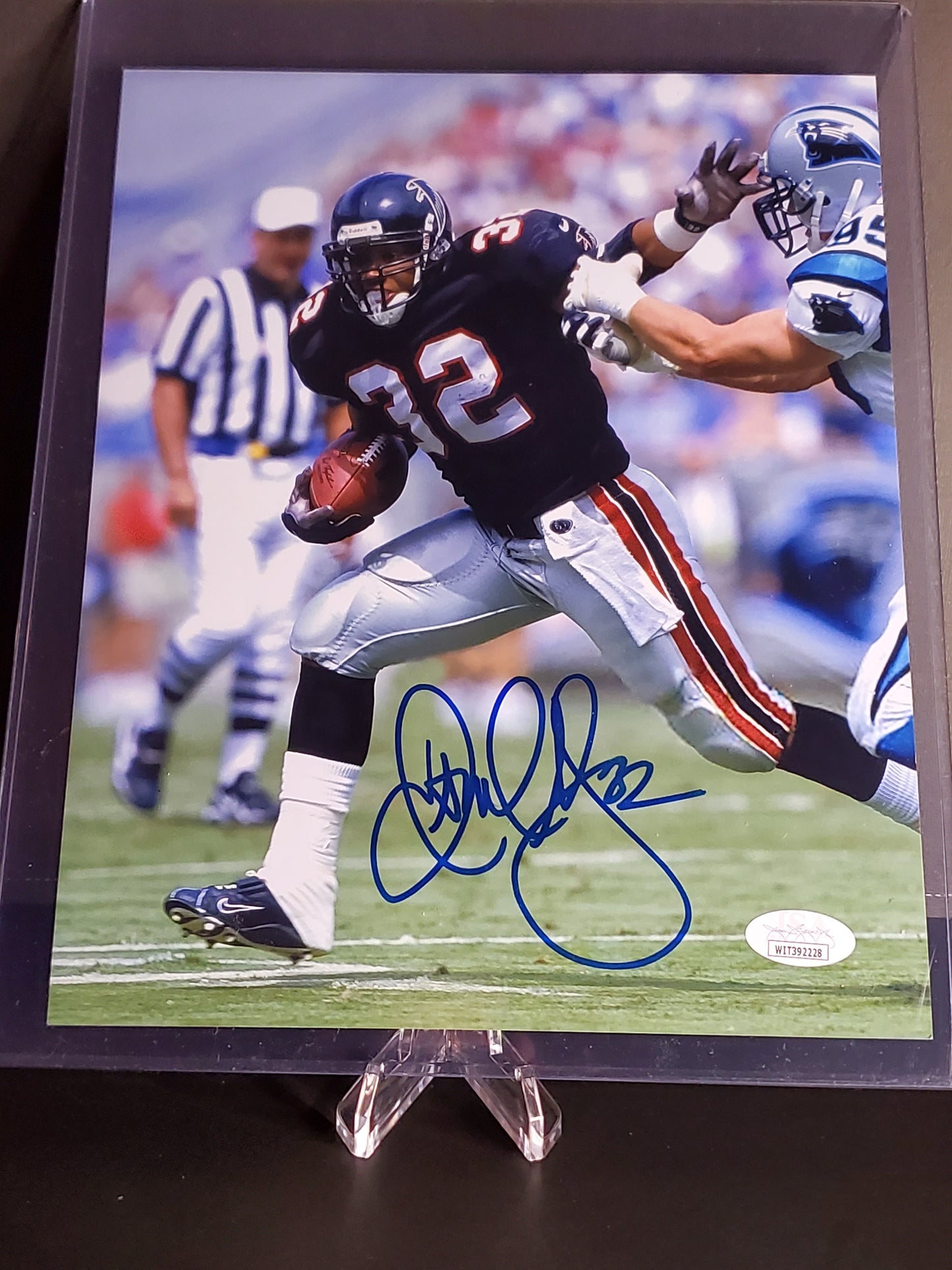 Jamal Anderson Signed Atlanta Falcons 8x10 Photo AUTO JSA COA