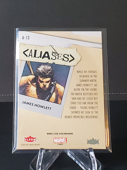 James Howlett 2023 Fleer Ultra Wolverine Aliases #A-13