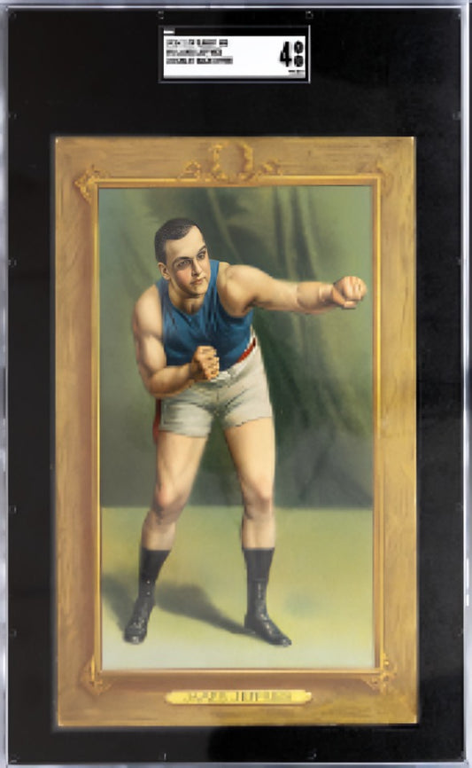 James Jeffries 1910-11 T9 Turkey Red Heavyweight Champ #55 SGC 4 - TOUGH!