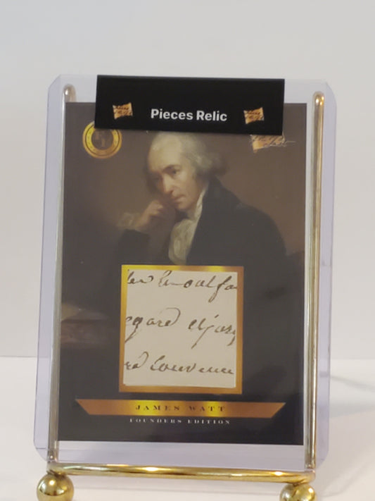 2023 James Watt 2023 Pieces of the Past: Founders Edition Handwritten relice