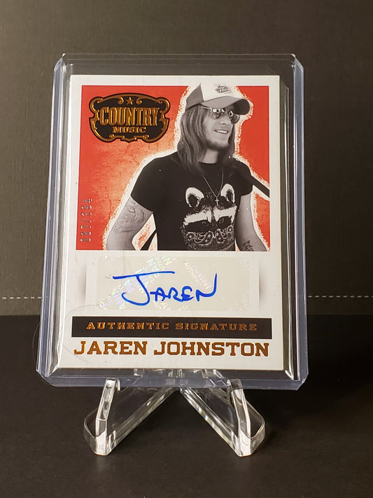 Jaren Johnston 2014 Panini Country Music AUTO #S-JAJ: /394