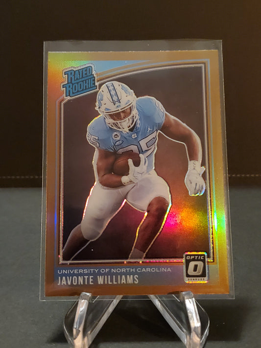 Javonte Williams 2021 Panini Chronicles Donruss Optic Draft Picks Rated Rookie Prizm #217