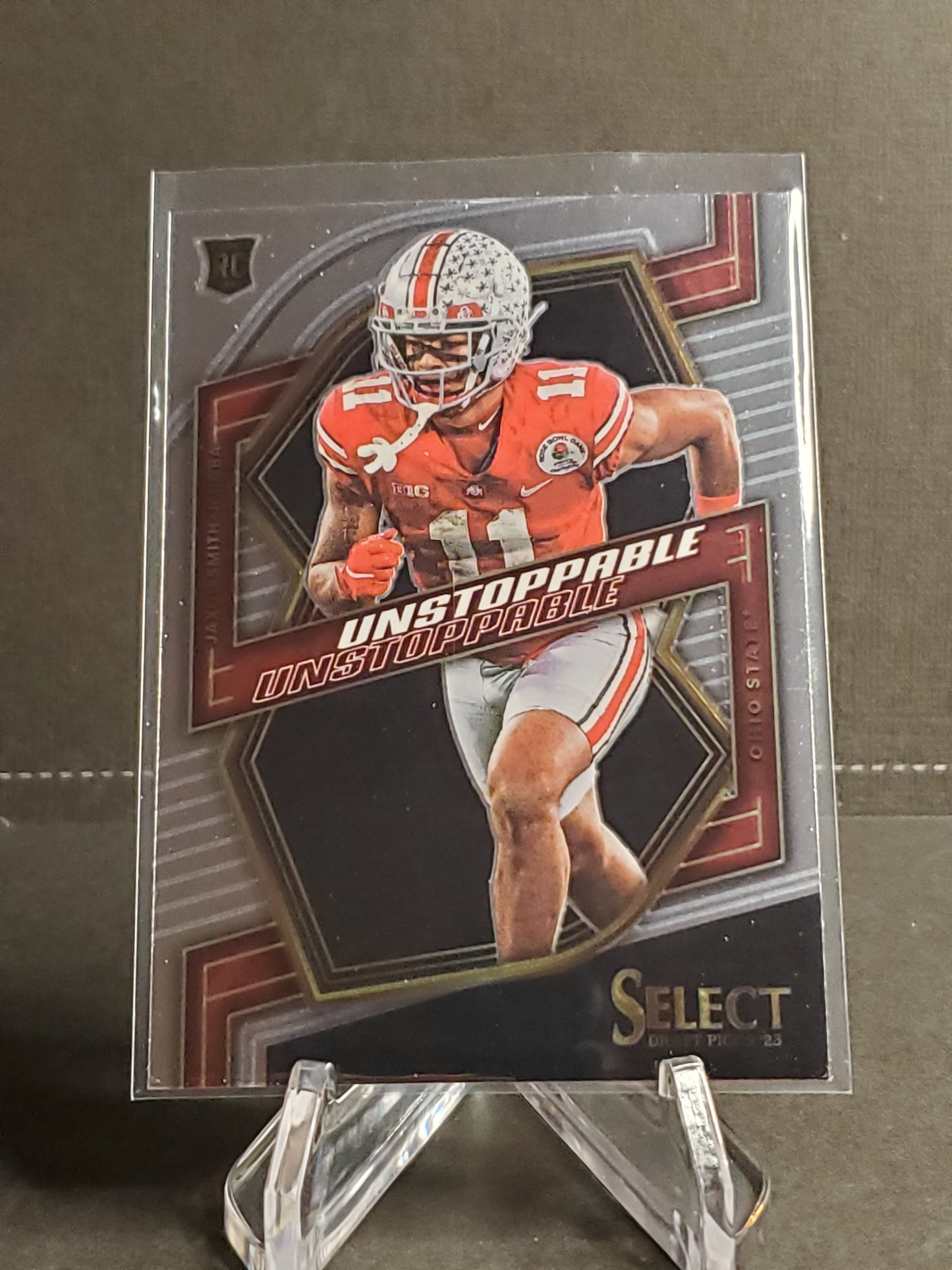 Jaxon Smith-Njigba 2023 Panini Select Draft Picks RC Unstoppable #UN-9