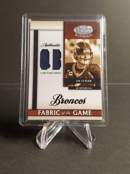 Jay Cutler 2008 Leaf Certified Game Used Jersey #FOG-98 : /50