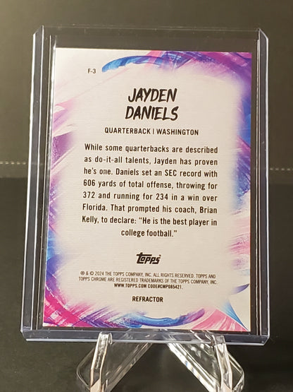 Jayden Daniels 2024 Topps Chrome FINESSE Rookie RC #F-3