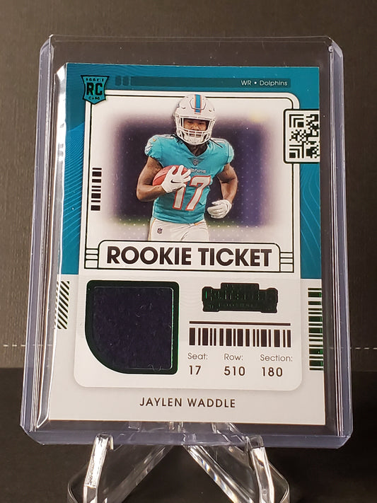 Jaylen Waddle 2021 Panini Contenders RC Relic #RTS-JWA