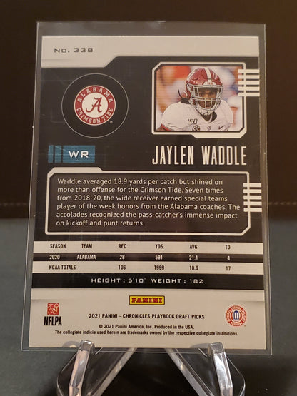 Jaylen Waddle 2021 Panini Chronicles Flux Draft Picks RC #338