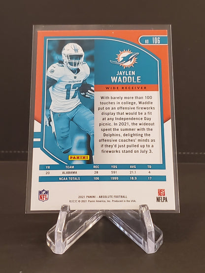 Jaylen Waddle 2021 Panini Absolute RC #106