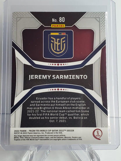 Jeremy Sarmiento 2022 Panini Prizm World Cup Qatar RC #80