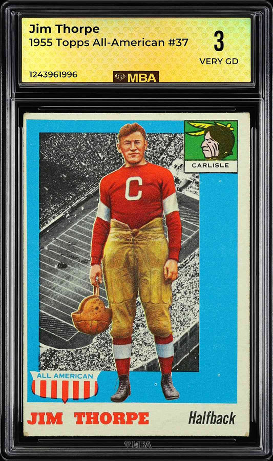 1955 Topps All-American #37 Jim Thorpe MBA 3