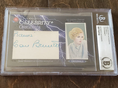 2024 Historic Autographs Celebrity Originals Joan Bennett Cut Auto - One of One