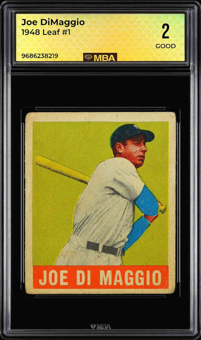 1948 Leaf #1 Joe DiMaggio MBA 2
