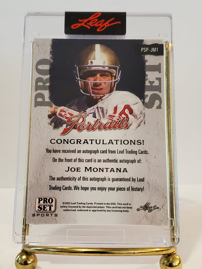 Joe Montana - 2022 Leaf Pro Set Portrait Auto - PSP-JM1