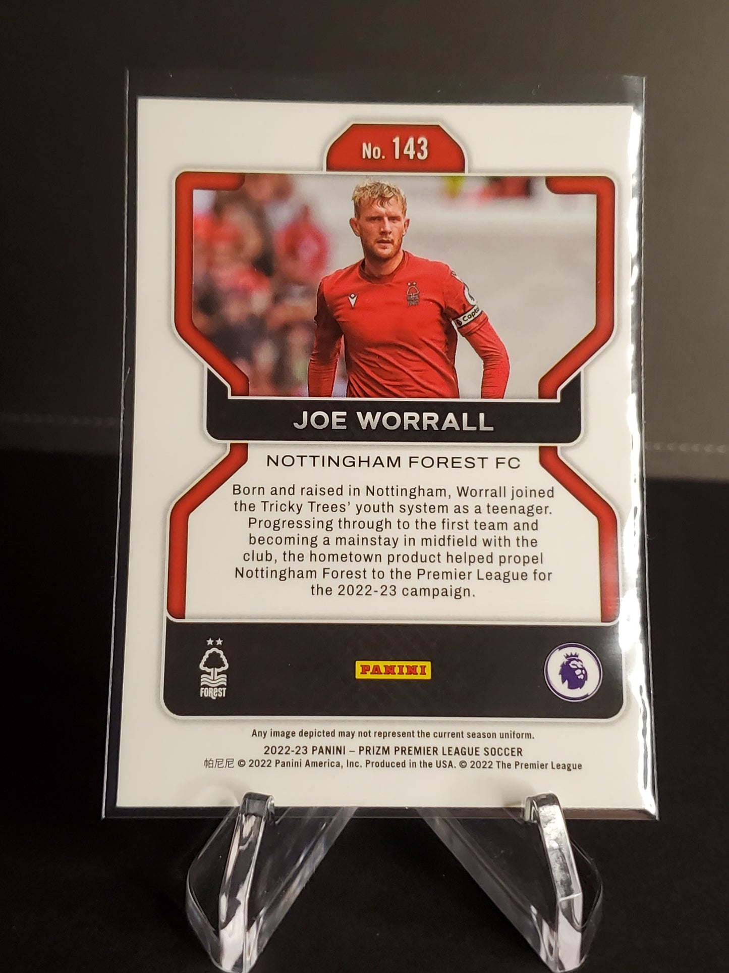 Joe Worrall 2022-23 Panini Prizm Premier League RC #143