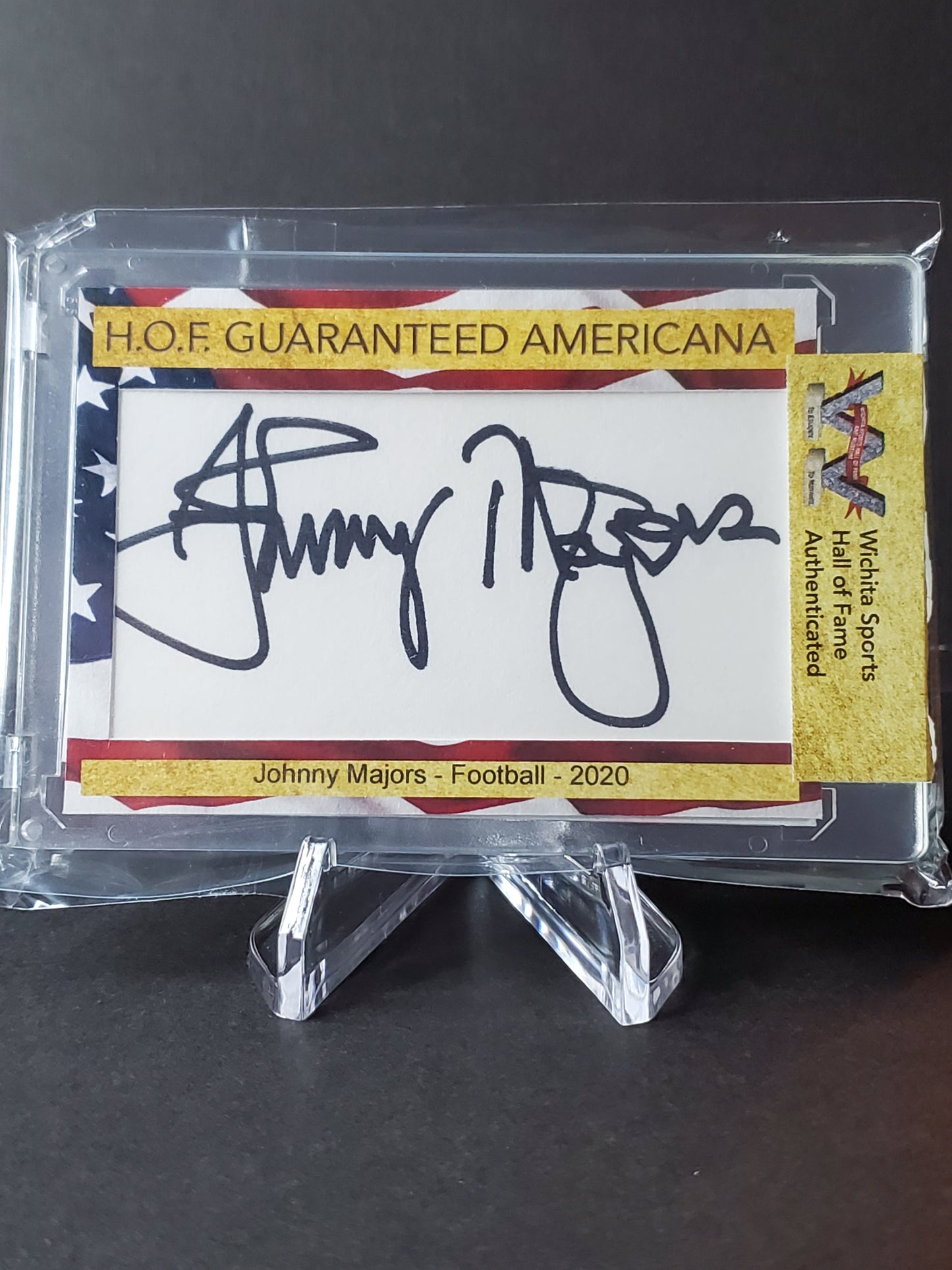 Johnny Majors - UT Vols, Pittsburgh Panthers HOF Autograph - Wichita Sports Hall of Fame Authenticated