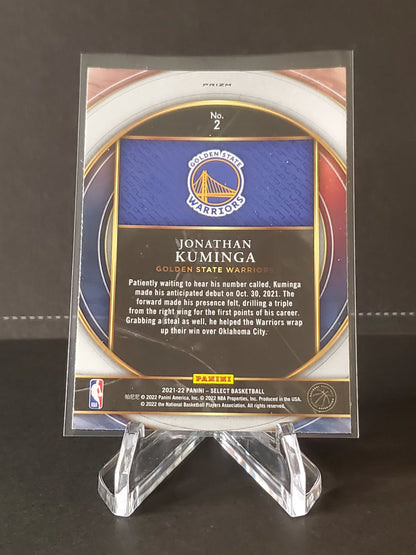 Jonathan Kuminga 2021 - 2022 Panini Select Basketball Numbers Prizm #2