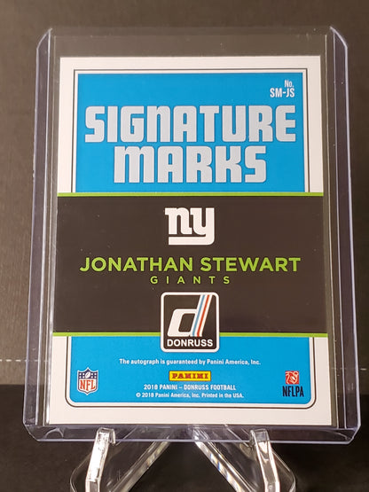 Jonathan Stewart 2018 Panini Donruss Signature Marks AUTO #SM-JS