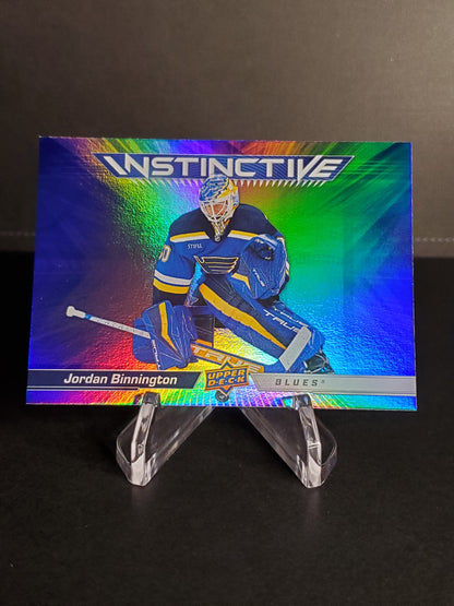 Jordan Binnington 2023/24 Upper Deck Series 2 Instinctive #IN-15