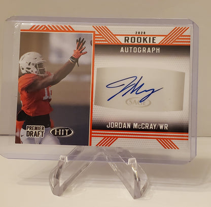 Jordan McCray 2020 Sage Premier Draft Orange Rookie AUTO #A90