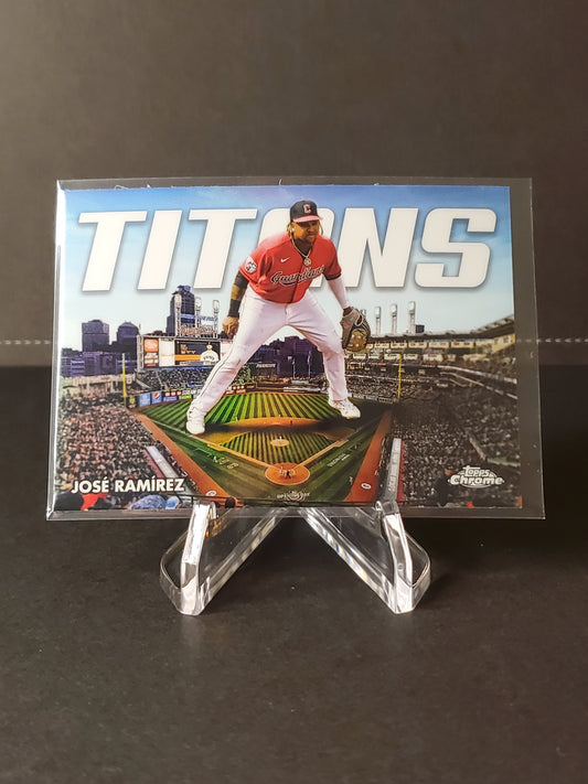 Jose Ramirez 2022 Topps Chrome Titans #CT-8