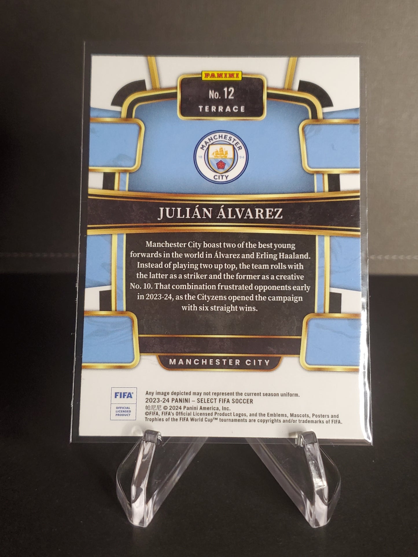 Julian Alvarez '23-'24 Panini - Select Fifa Soccer Terrace #12