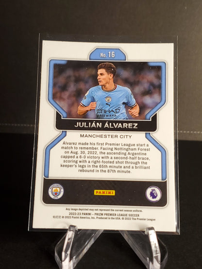 Julian Alvarez 2022-23 Panini Prizm Premier League RC #16