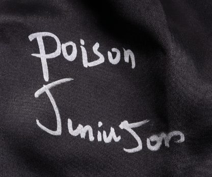 Junior Jones Signed Boxing Trunks Inscribed "Poison" (Schwartz)