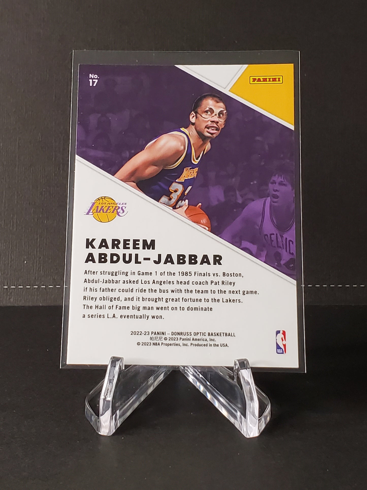 Kareem Abdul-Jabbar 2022-2023 Donruss Optic Winner Stays #17