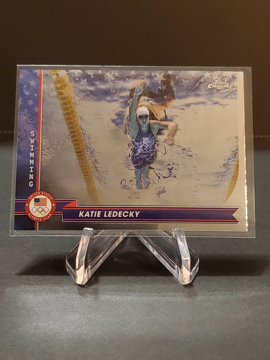 Katie Ledecky 2024 Topps Chrome US Olympic and Paraolympic Hopefuls #101