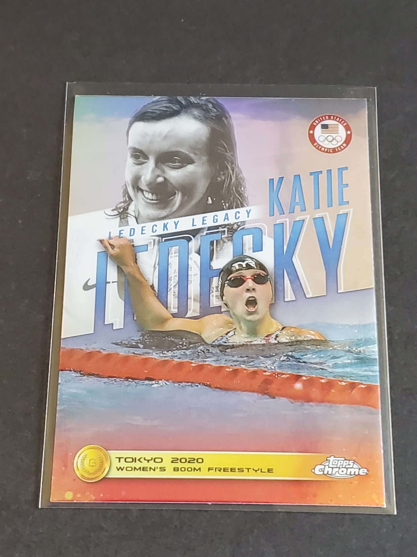 Katie Ledecky 2024 Topps Chrome US Olympic and Paraolympic Hopefuls Ledecky Legacy #KL-4