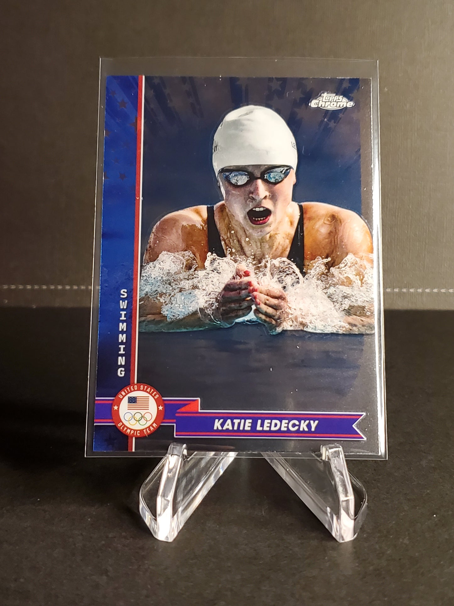 Katie Ledecky 2024 Topps Chrome US Olympic and Paraolympic Hopefuls #1