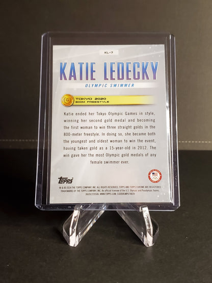 Katie Ledecky 2024 Topps Chrome US Olympic and Paraolympic Hopefuls Ledecky Legacy #KL-7