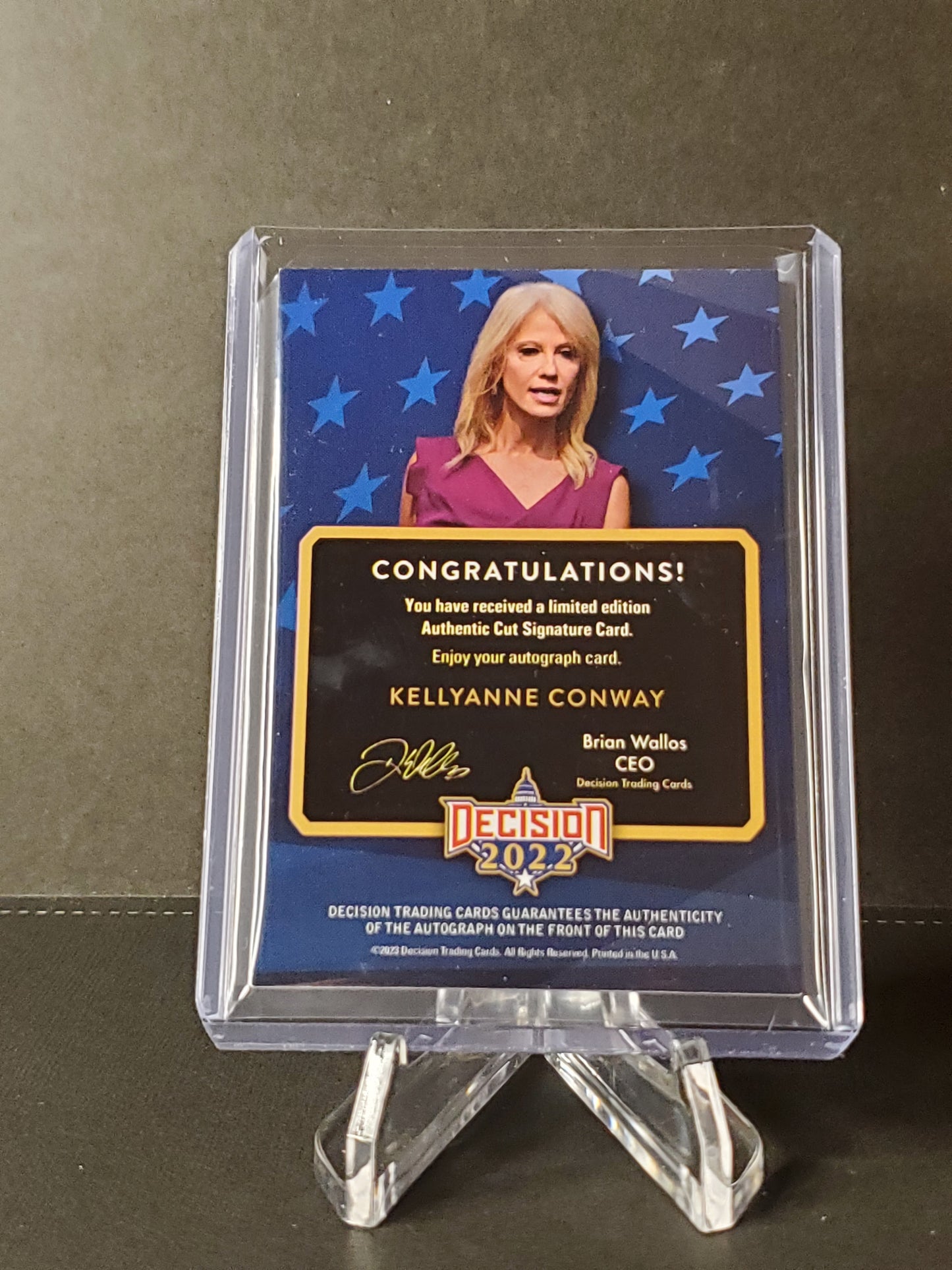 Kellyanne Conway 2023 Decision Update CUT SIGNATURE