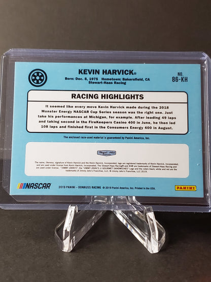 Kevin Harvick - 2019 Panini Donruss Racing: Official Relic Card # 86-KH