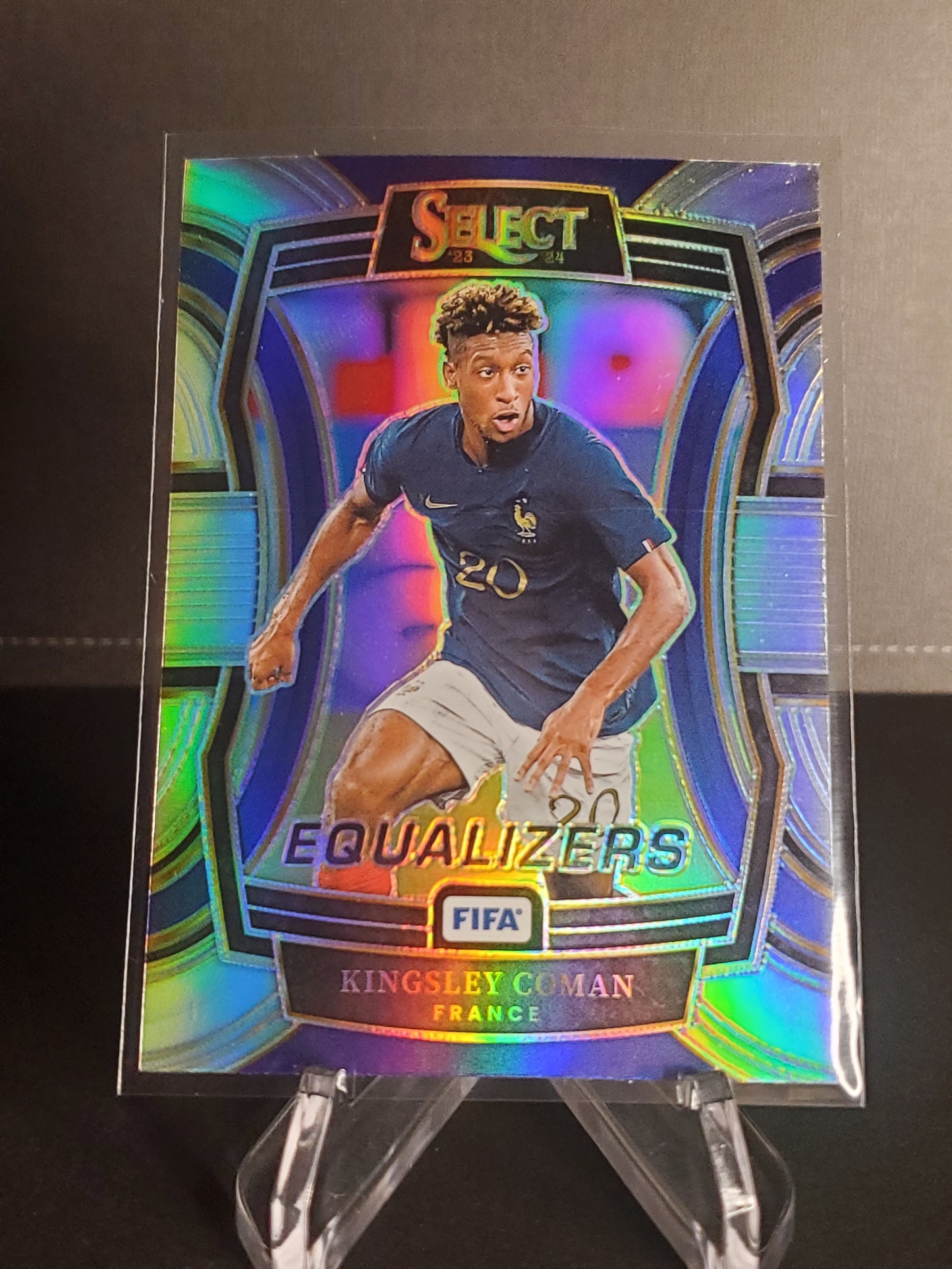 Kingsley Coman '23-'24 Panini - Select Fifa Soccer Equalizers Prizm #14