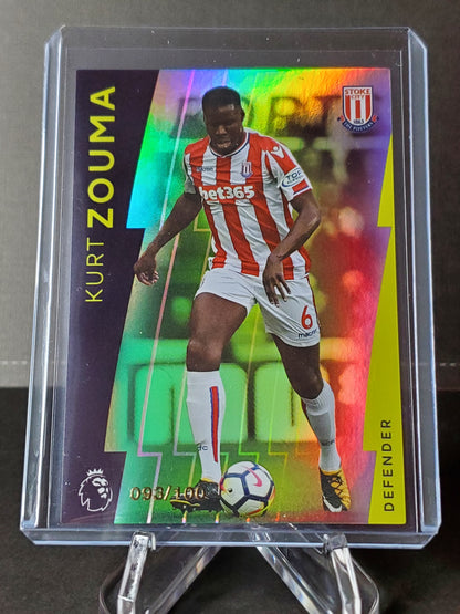 Kurt Zouma 2018 Topps Premier League Platinum GREEN Parallel #'d /100